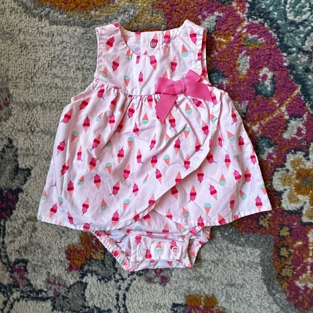 🌟3/$20🌟 Just for You Pink Ice Cream Romper